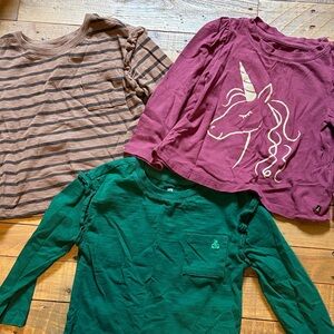 GAP Kids Long Sleeve Tops - Unicorn and Stripes